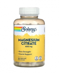 Solaray Magnesium Citrate 400 mg цитрат магнія у капсулах №180