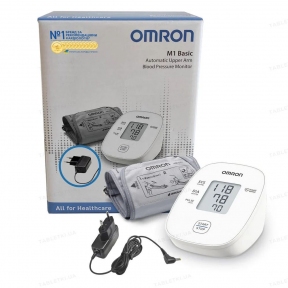 Тонометр Omron M1 Basic (HEM-7121J-AF) + адаптер автоматический на плечо гарантия 5 лет