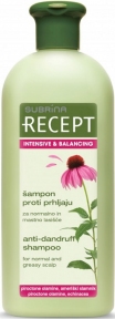 Шампунь Subrina Professional Recept Intensive & Balancing от перхоти для нормальной и жирной кожи головы 400 мл