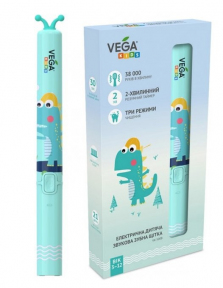 Ультразвуковая зубная щетка Vega VK-500 blue для детей гарантия 1 год