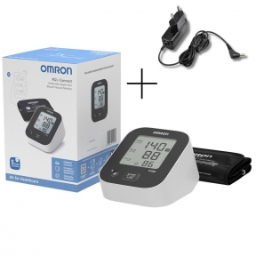 Тонометр Omron M2+ Connect (HEM-7188T1-LE) с адаптером автоматический на плечо гарантия 5 лет