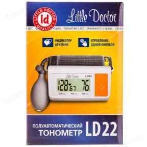 Тонометр Little Doctor LD-22 полуавтоматический на плечо гарантия 5 лет