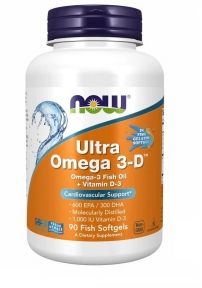 NOW ULTRA Omega 3-D в мягких капсулах №90
