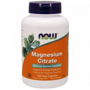 NOW Magnesium Citrate цитрат магнію у капсулах №120