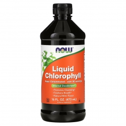 Now Chlorophyll Liquid Mint жидкий хлорофилл 473 мл