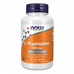 NOW L-Tryptophan / L-триптофан 500 мг в капсулах №60