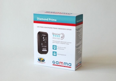 Глюкометр Gamma DIAMOND PRIMA + 10 тест полосок гарантия 2 года
