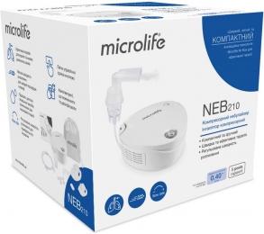 Ингалятор (небулайзер) компрессорный Microlife NEB 210 гарантия 5 лет