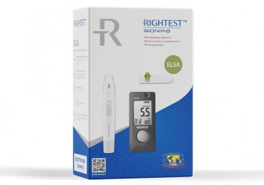 Глюкометр Rightest ELSA Bionime +10 тест полосок бессрочная гарантия