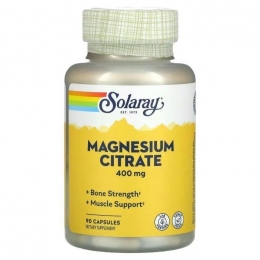 Solaray Magnesium Citrate 400 mg цитрат магнія у капсулах №90