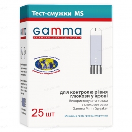 Тест-полоски GAMMA MS 25 штук