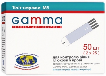 Тест-полоски GAMMA MS 50 штук
