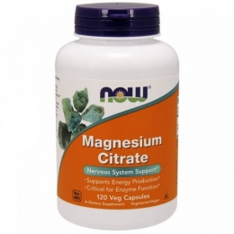 NOW Magnesium Citrate цитрат магнію у капсулах №120