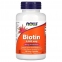 NOW Biotin / Биотин 5 мг (5000 мкг) повышенная прочность в вегетарианских капсулах №120